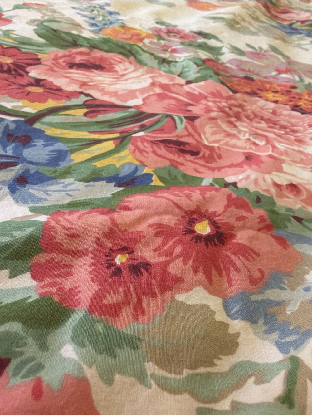 Ralph Lauren South Hampton Coastal Floral King Duvet Cover-Cotton 1990's - Picture 3 of 8